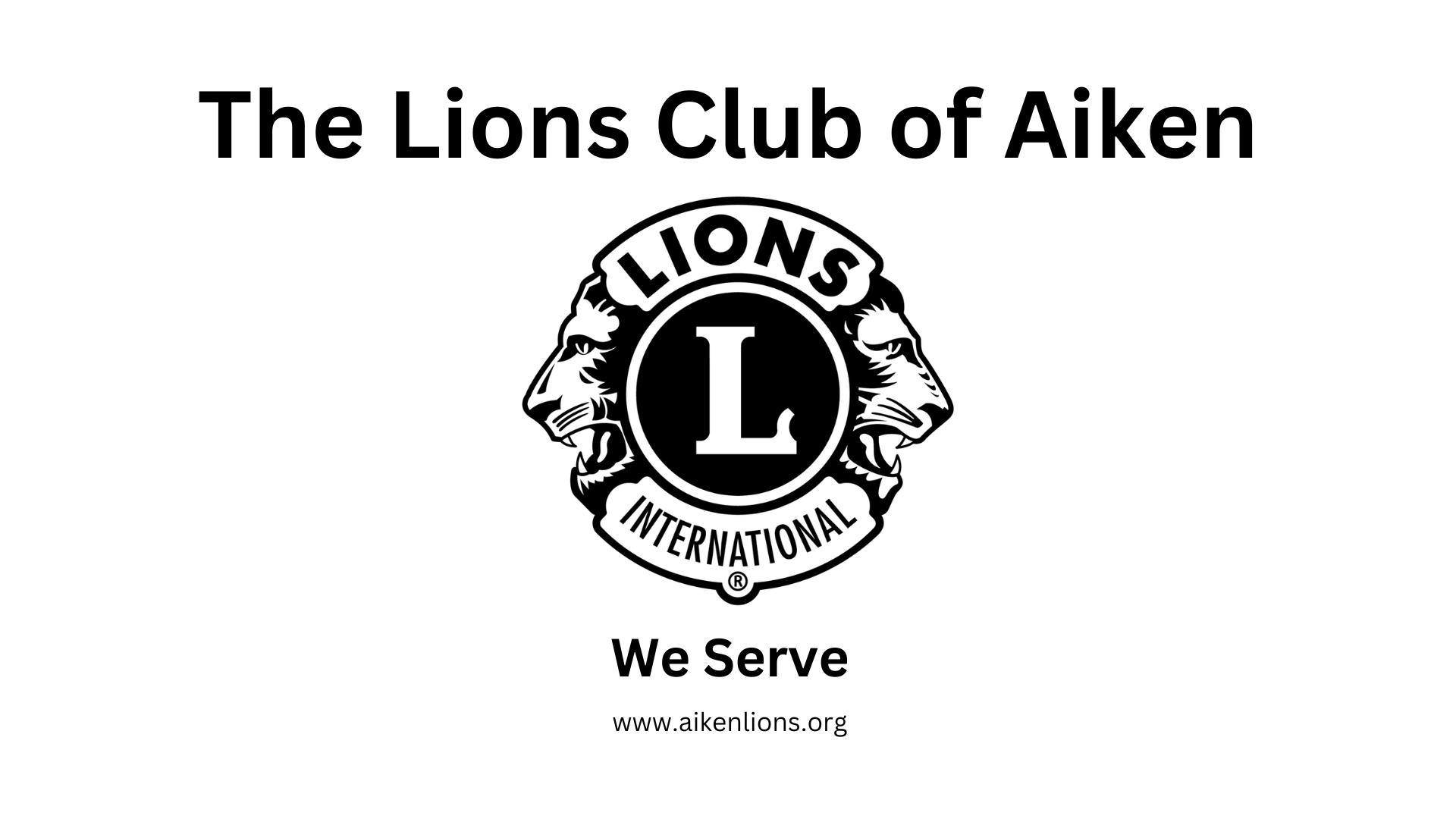 Aiken Lions Club Banner